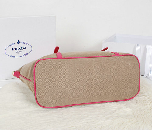 2014 Prada shoulder bag fabric BL4253 rosered for sale